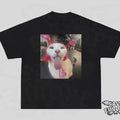 Very Freaky Cat T-Shirt, Funny Cat Licking Shirt, Cat Meme Shirt, Silly Kitty Tee Classic Cotton Hoodie, Sweatshirt