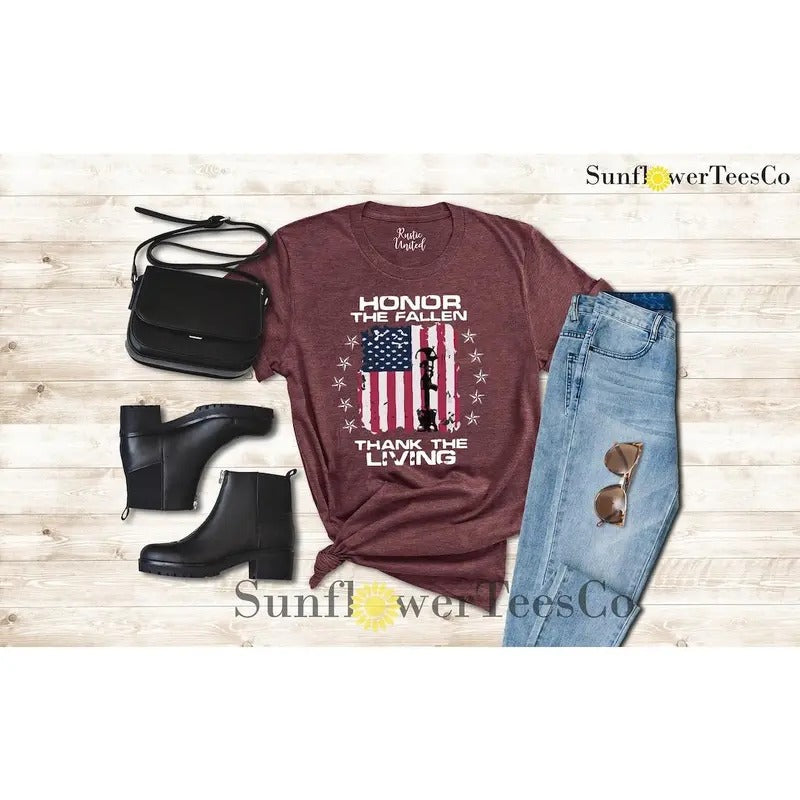 Veteran Shirt, Gift for Veteran, 4th of July T-shirt, Honor The Fallen Shirt, American Veteran Shirt, Patriotic Shirt,...