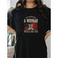 Veterans Day Female Soldier DD-214 Female Veterans Summer Short Sleeve T-shirt with Front Print-Comfortable Breathable...
