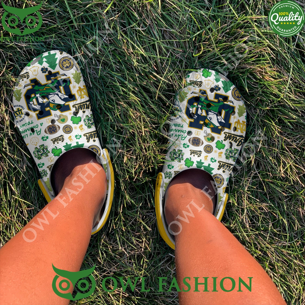 Notre Dame Fighting Irish Logo Mascot Clogs