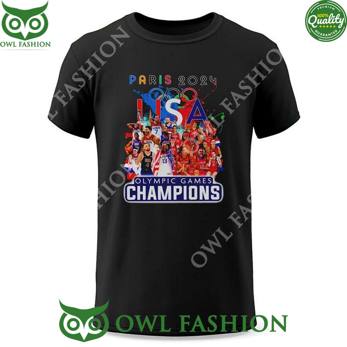 2024 Paris Olympic Games Champions Usa Best Nation t Shirt