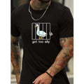 Vibrant Funny Duck Graphic Tee - Men's Short Sleeve T-Shirts for Summer Streetwear - Stylish Casual In-Trend Tops for...