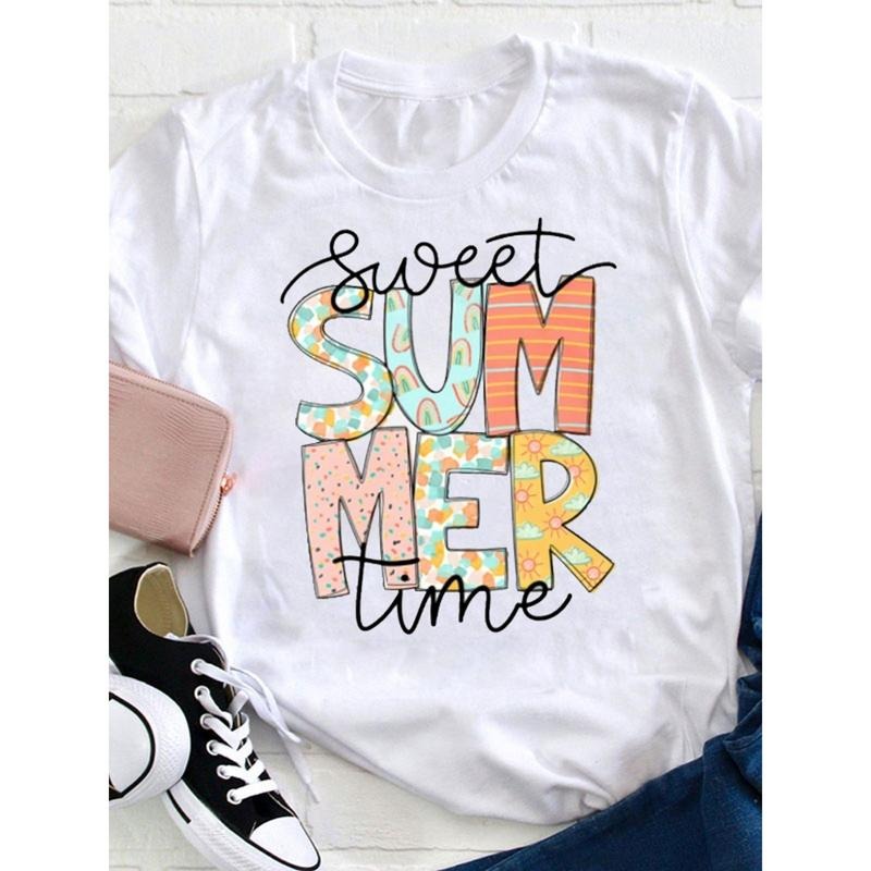 Vibrant Lightsaber brand - Shirt for Summer: 'Sweet Summer Time' with Colorful Patterns