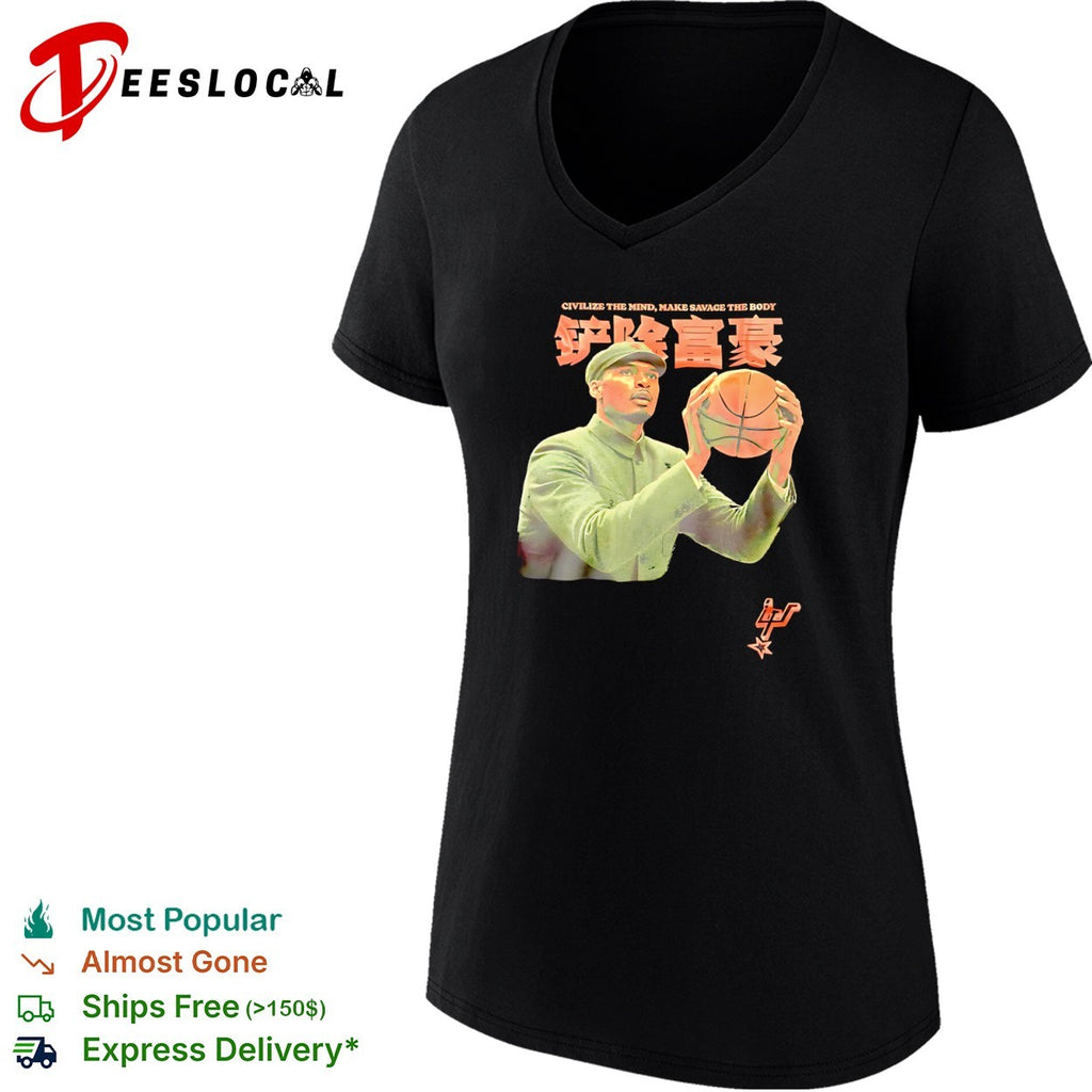 Victor Wembanyama SA Spurs Civilize the Mind Make Savage the Body shirt