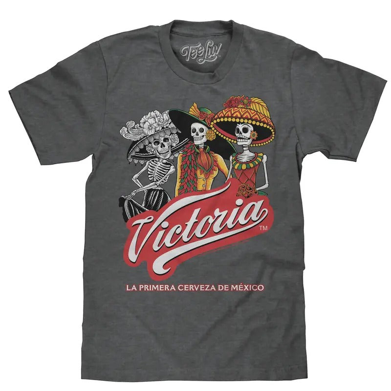 Victoria Beer T-Shirt - Gray Hoodie, Sweatshirt | RetroVerseTees.com