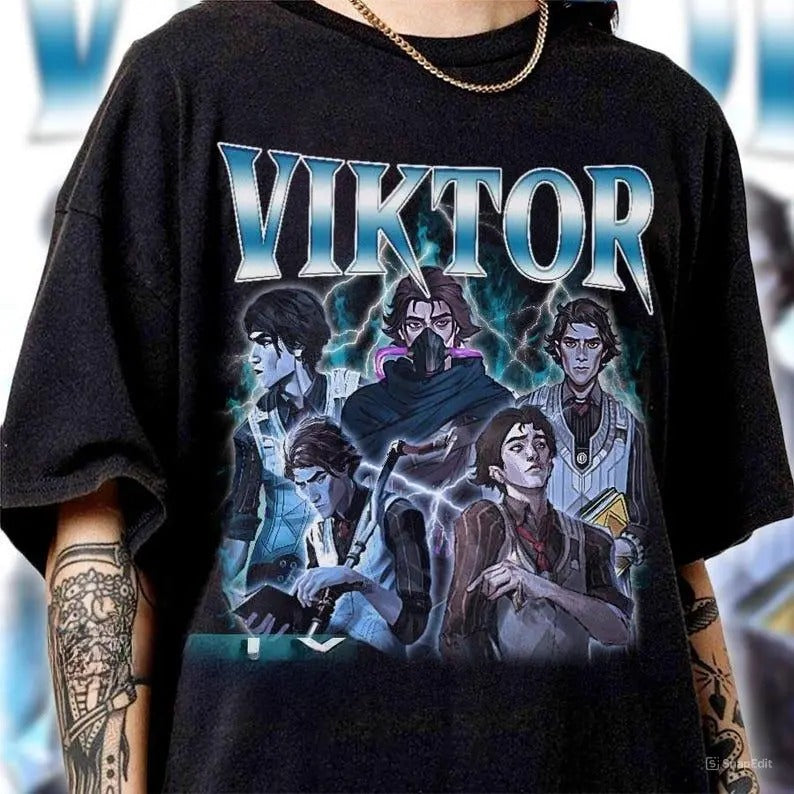 Viktor Arcane T-Shirt, Classic Retro Graphic Unisex Tee Gift For Men and Women Hoodie, Sweatshirt | RetroVerseTees.com