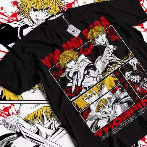 Vinland Saga T-Shirt Thorfinn Vinland Askeladd Anime Exclusive Shirt All Size Hoodie, Sweatshirt | RetroVerseTees.com