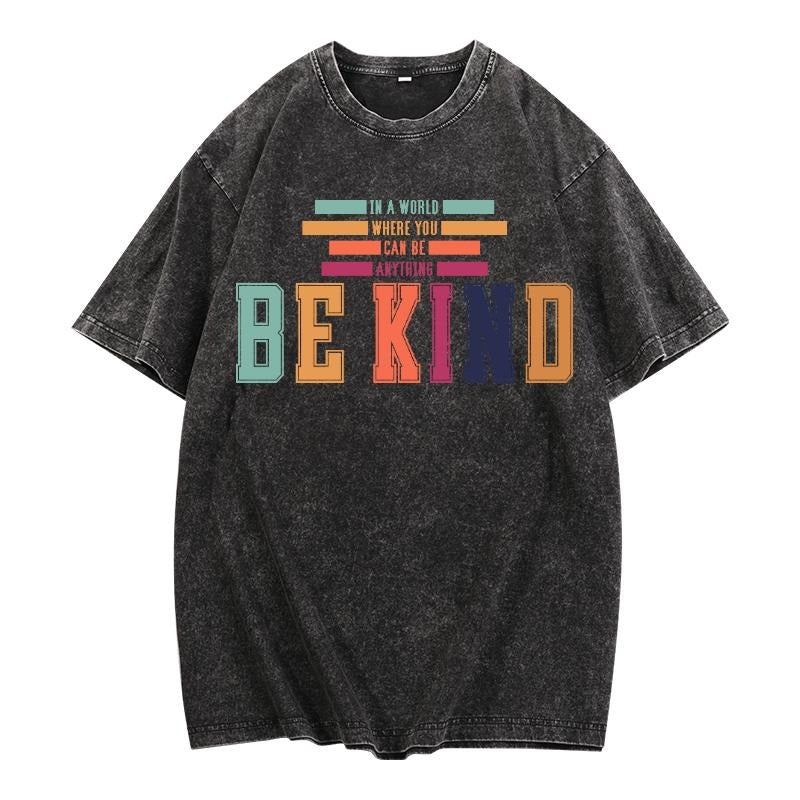 Vintage - styled Washed Tee Featuring WB shield Positive Quote Gunpla brand Vibrant Color Blocks for WB shield Timeless...