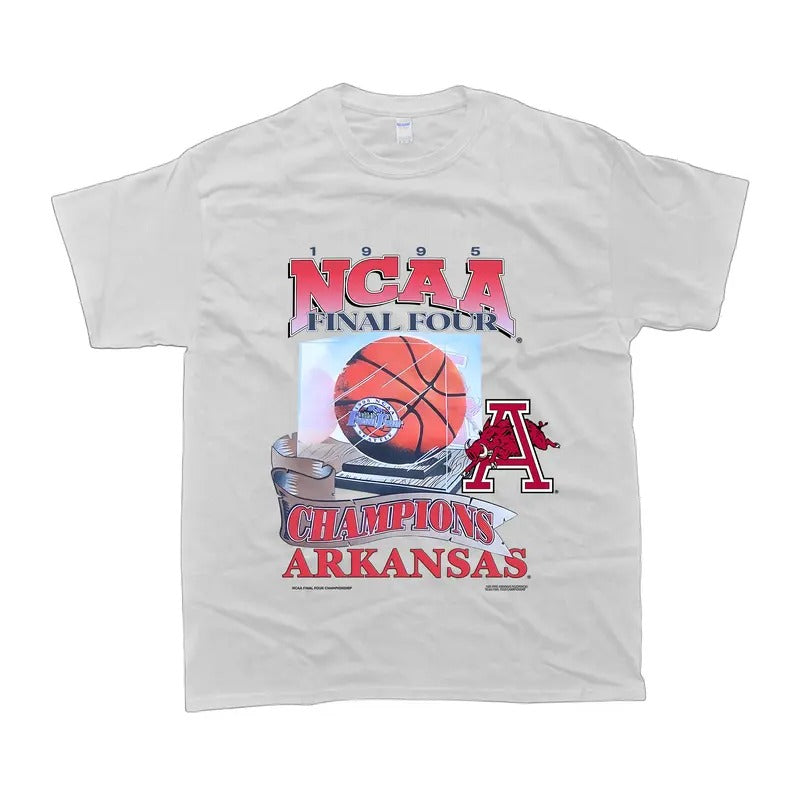 Vintage 1995 Arkansas Razorbacks Final Four Champs Shirt - Men's Classic Fit T-Shirt