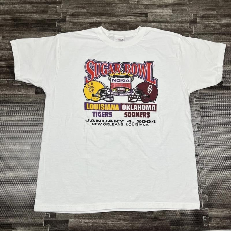 Vintage 2004 BCS National Championship Sugar Bowl T-shirt Retro Sweatshirt Hoodie Unisex47 | RetroVerseTees.com