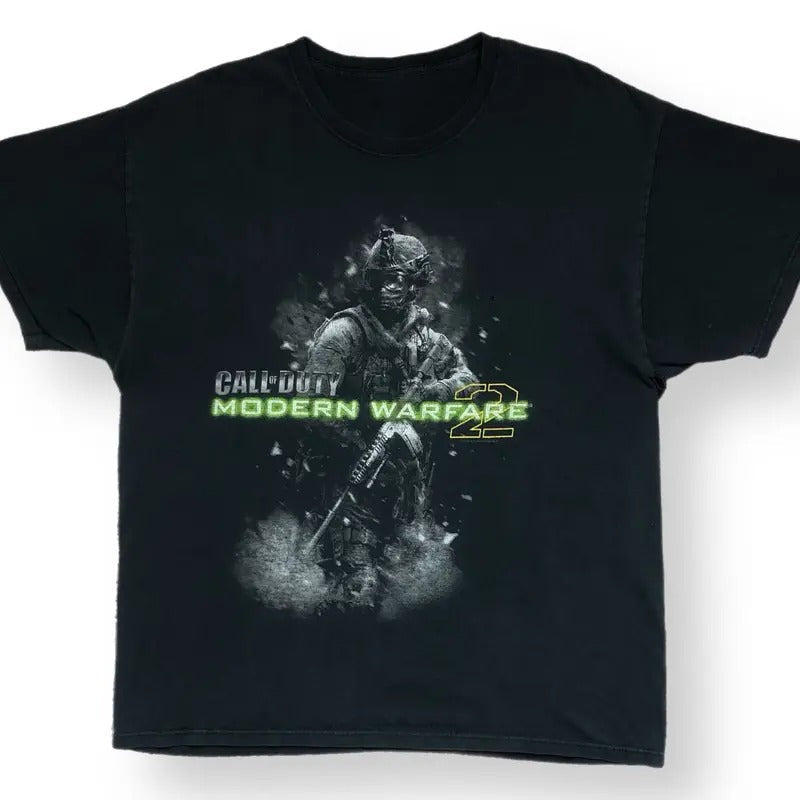 Vintage 2009 Call of Duty Modern Warfare 2 Video Game Promo T-Shirt Hoodie, Sweatshirt | RetroVerseTees.com