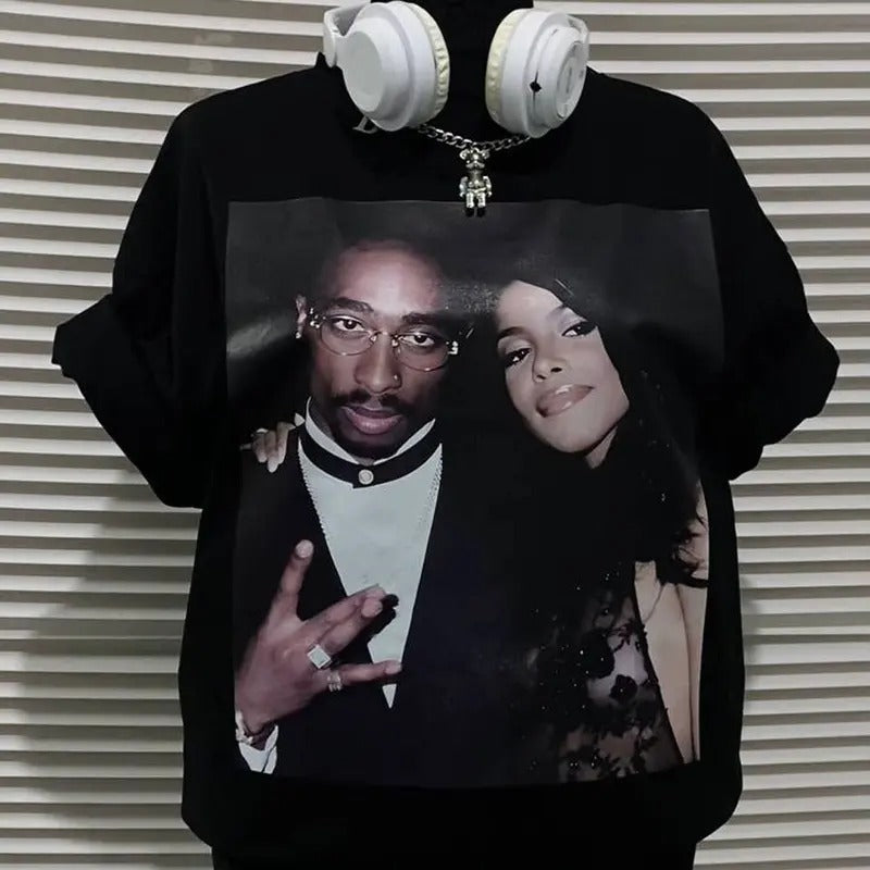 Vintage 90's Hip Hop 2Pac Rapper Tee Crewneck Sweatshirt Hoodie | RetroVerseTees.com
