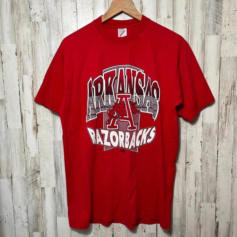 Vintage 90S Arkansas Razorbacks Jerzees RedUnisex T-shirt Sweatshirt Hoodie 35 | RetroVerseTees.com