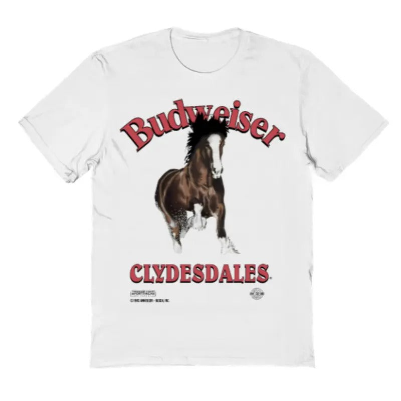 Vintage 90s Budweiser Horse Florida T-Shirt, Tshirt for women, men's clothing, summer clothing Casual Comfort Hoodie,...