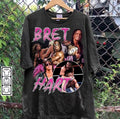 Vintage 90s Graphic Style Bret Hart T-shirt - Bret Hart T-shirt - Retro American Professional Wrestler Tee For Man and...