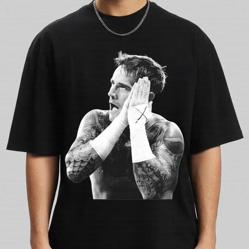 Vintage 90s Graphic Style CM Punk T-Shirt, Gift For Dad, Streetwear Boxing Tee, Wrestling Fans Hoodie, Sweatshirt