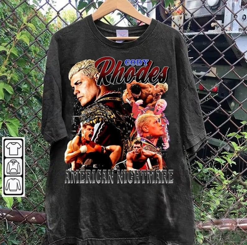 Vintage 90s Graphic Style Cody Rhodes T-shirt - Cody Rhodes T-shirt - American Professional Wrestler Tee For Man and...