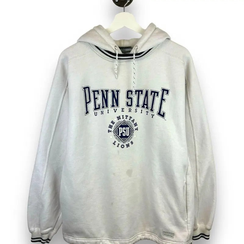 Vintage 90s Penn State Nittany Lions Collegiate Hooded Sweatshirt Size Medium T-Shirts, Hoodie | RetroVerseTees.com
