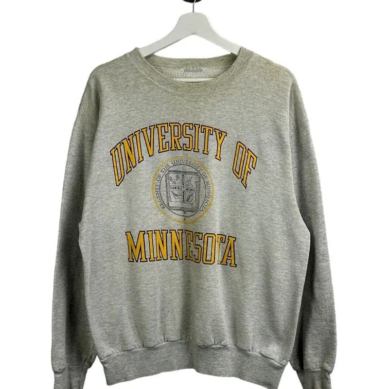 Vintage 90s University of Minnesota NCAA Spellout Crest Graphic Sweatshirt Sz XL T-Shirts, Hoodie | RetroVerseTees.com