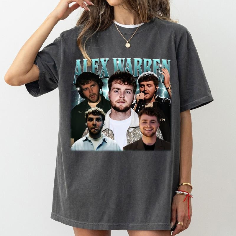 Vintage Alex Warren Unisex T Shirt, Tour Music Alex Warren Tour 2025, Gift For Fan D