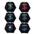 Vintage All Team Football Black Sweatshirt, Retro Mascot Football Fan Crewneck Sweater T-Shirts, Hoodie | RetroVerseTees.com