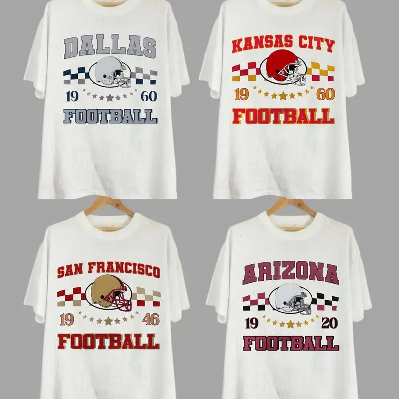 Vintage All Team Football T-Shirt, All Teams Football Star T-Shirt, Classic Sport T-Shirt, Gift For Fan. Hoodie, Sweatshirt