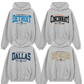 Vintage Ash Grey Football Team Hoodie - Classic Design for All Fans T-Shirts, Sweatshirt | RetroVerseTees.com