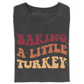 Vintage Baking A Little Turkey Graphic Tee, ThanksGiving Pregnancy Announcement Shirt, Fall Season, Autumn, Pumpkin...
