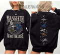 Vintage Basgiath War College 2 Sided  Shirt, Fourth Wing Sweatshirt, Dragon Rider  Hoodie and Sweater; T-shirt Cotton...
