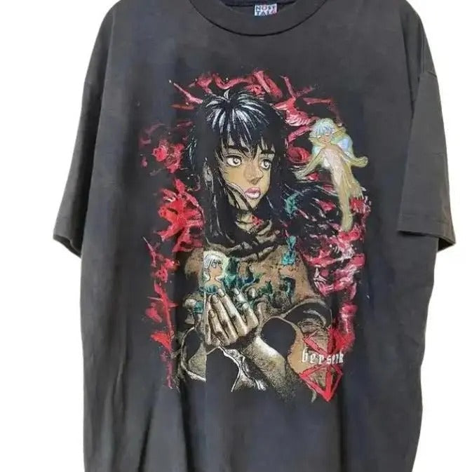 Vintage Berserk Casca Anime Manga T-Shirt Anime Tee Shirt Hoodie, Sweatshirt | RetroVerseTees.com