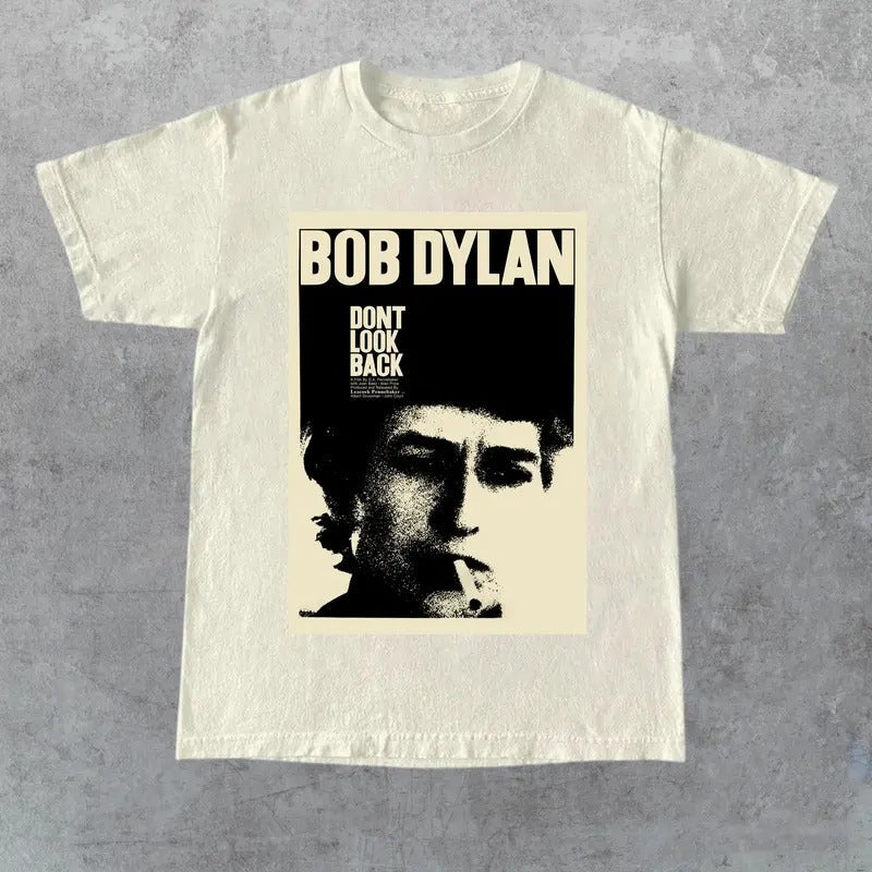 Vintage Bon Dyland Dont Look Back Tee Shirt Outfit, Gift for Her, Gift for Him, Gift for Friend Hoodie, Sweatshirt