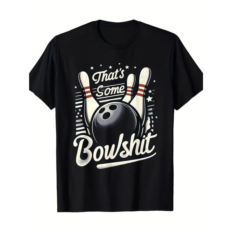 Vintage Bowling That'S Some Bowlshit Retro Funny Bowler T-Shirt-100% Cotton-180g Made in USA Hoodie, Sweatshirt