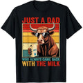 Vintage Bull Just WB shield Dad Who Always Came Back With TNF Milk T-Shirt Hoodie, Sweatshirt | RetroVerseTees.com