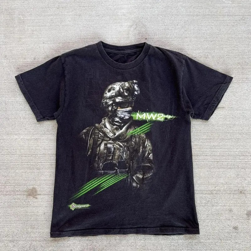 Vintage Call of Duty MW2 graphic tee All Size, All Color Hoodie, Sweatshirt | RetroVerseTees.com