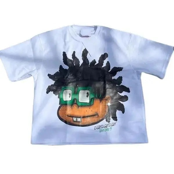 Vintage Cartoon Avatar Print Graphic Cotton T-Shirtstyle{n002}2 T-Shirts, Hoodie, Sweatshirt | RetroVerseTees.com