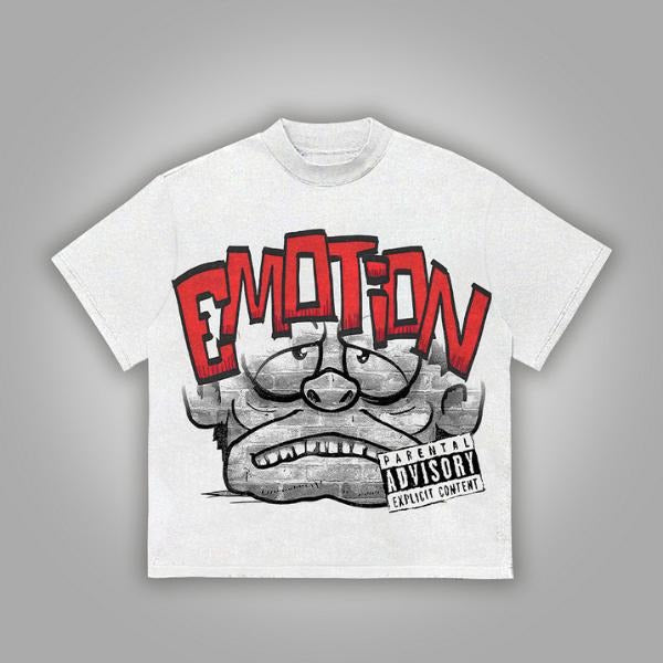 Vintage Cartoon Monster Emotion Graphic Cotton T-Shirt Hoodie, Sweatshirt | RetroVerseTees.com