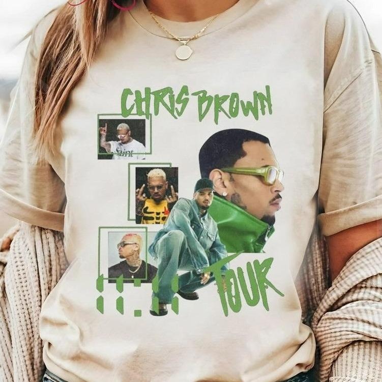 Vintage Chris Brown 1111 Tour 2024 Shirt 11 Fan Unisex Classic Fit T-Shirt, Chris Brown T-Shirt. Cotton Tshirt Hoodie,...