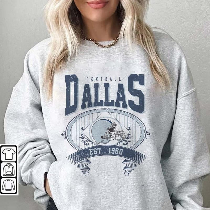 Vintage Dallas Football Sweatshirt T-Shirts, Hoodie | RetroVerseTees.com
