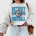 Vintage Detroit Football Crewneck Sweatshirt, Detroit Sweatshirt, Retro Detroit Football Sweatshirt, Detroit Fan Gift...