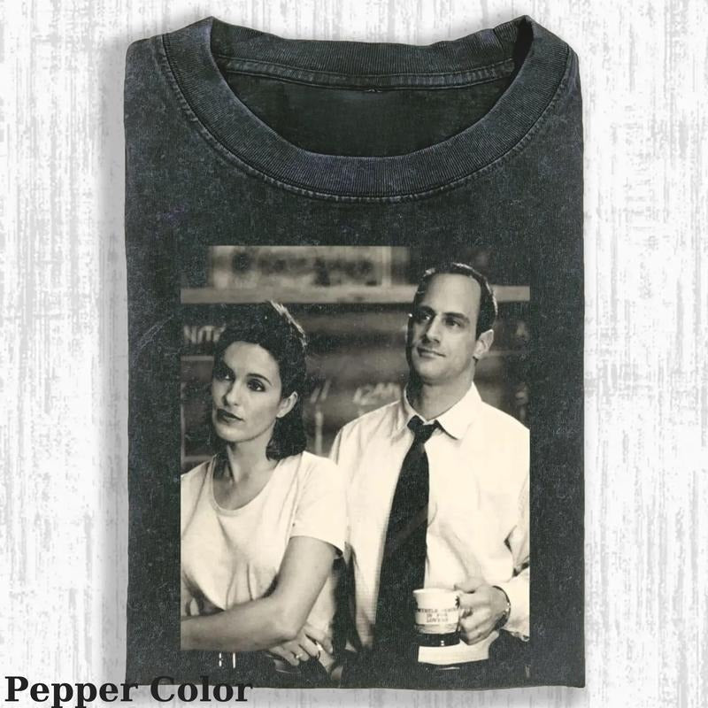 Vintage Elliot Stabler And Olivia Benson Shirt, Elliot and Olivia Shirt, Elliot and Olivia Tshirt, Law and Order SVU...