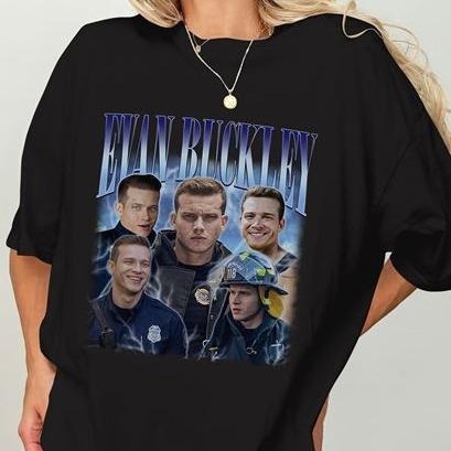 Vintage Evan Buckley Shirt | Evan Buckley Homage Shirt | 911 Movie Shirt Hoodie, Sweatshirt | RetroVerseTees.com