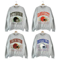 Vintage Football Team Sweatshirt In Ash Grey - Classic Style for Every Football Fan T-Shirts, Hoodie | RetroVerseTees.com