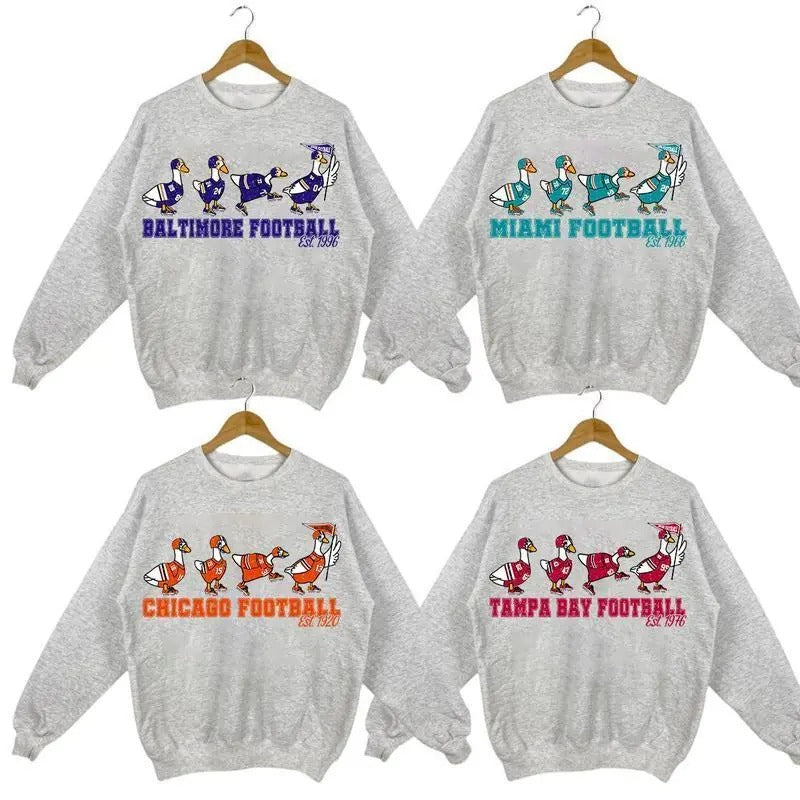 Vintage Funny Silly Goose Football Shirt, All Team Football Silly Goose Sweatshirt V1, Football Team Name Unisex...