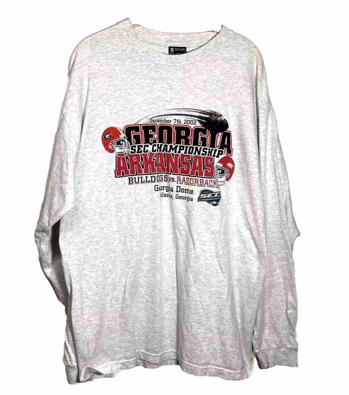 Vintage Georgia Bulldogs 2002 Sec Championship Unisex T-shirt Sweatshirt Hoodie | RetroVerseTees.com