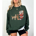Vintage Golden Retriever Santa Christmas Sweatshirt, Golden Retriever Sweatshirt, Golden Retriever gift for dog mom,...