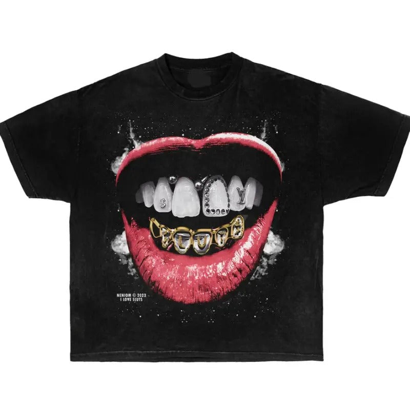 Vintage Grillz I Love  Tee, Fans Shirt Classic Cotton Hoodie, Sweatshirt | RetroVerseTees.com