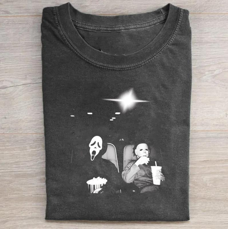Vintage Halloween Graphic T-shirt Crewneck Crewneck Tropical Human Menswear Top Hoodie, Sweatshirt | RetroVerseTees.com