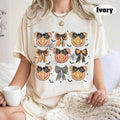 Vintage Halloween Pumpkin Coquette Bow Shirt, Mouse Halloween Sweatshirt, Spooky Season T-shirt, Pumpkin Halloween,...