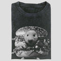 Vintage Hamster Burger Graphic Tee, Funny Fast Food Meme Shirt, Rat In A Bun Aesthetic, Unisex Menswear Womenswear Top...