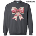 Vintage Heart Lace Bow Sweatshirt T-Shirts, Hoodie | RetroVerseTees.com